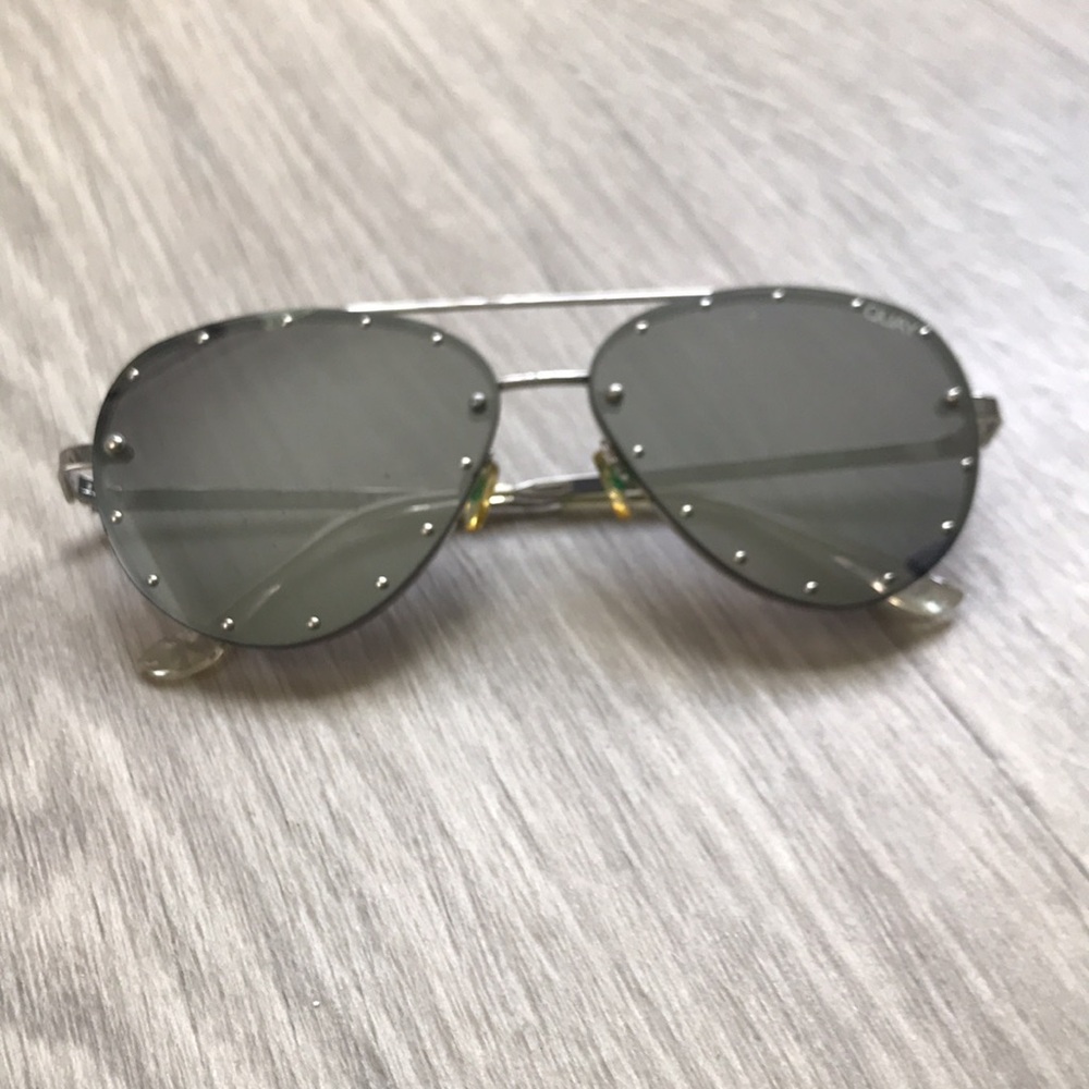 OFFERS WELCOMED - Quay Australia Roxanne Aviator Mirrored Sunglasses Lens Cat 3